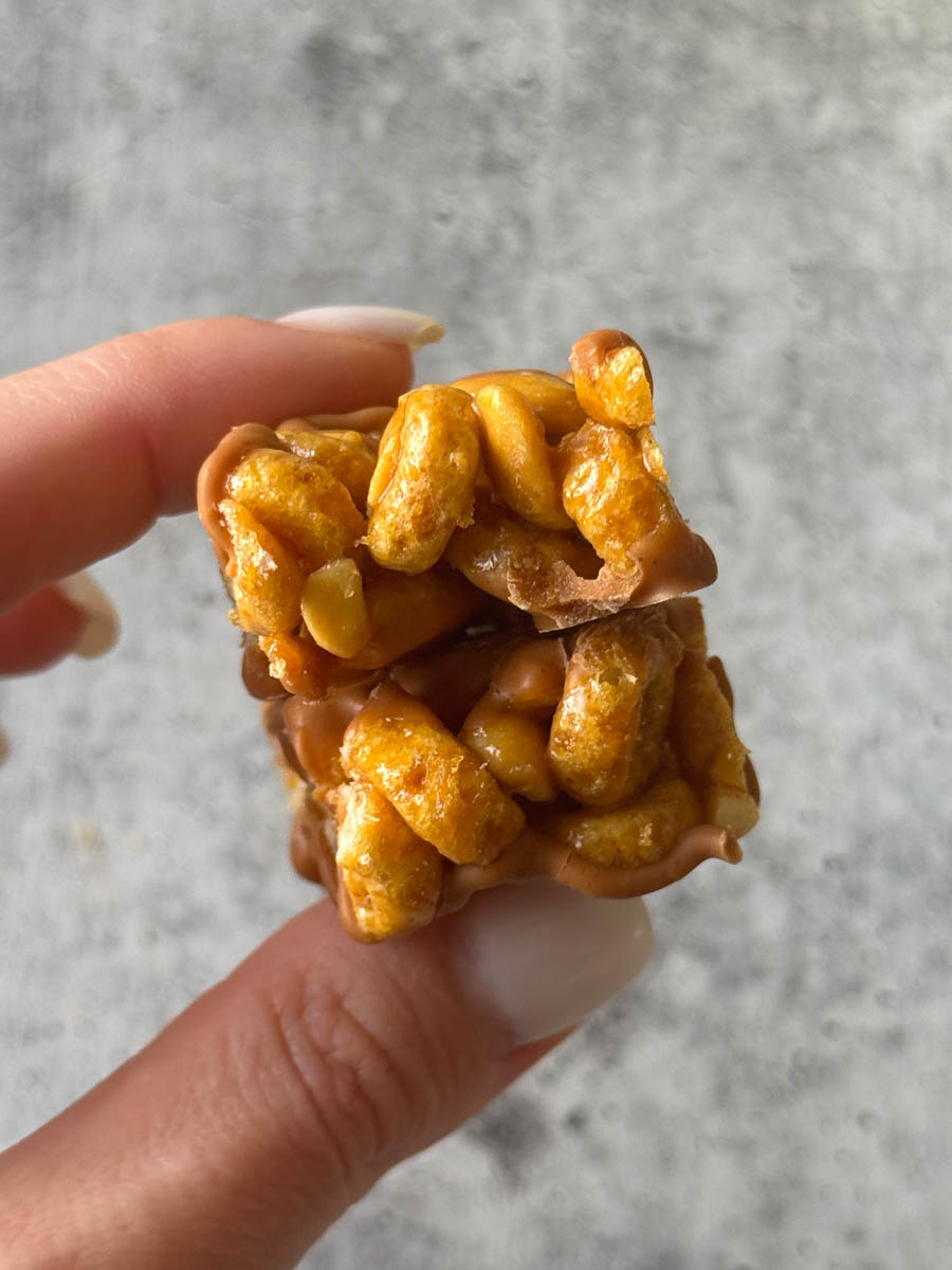 cereal bar cut in half