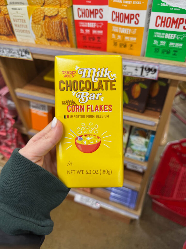Trader Joe’s Milk Chocolate Bar with Corn Flakes Review - Trader Eats