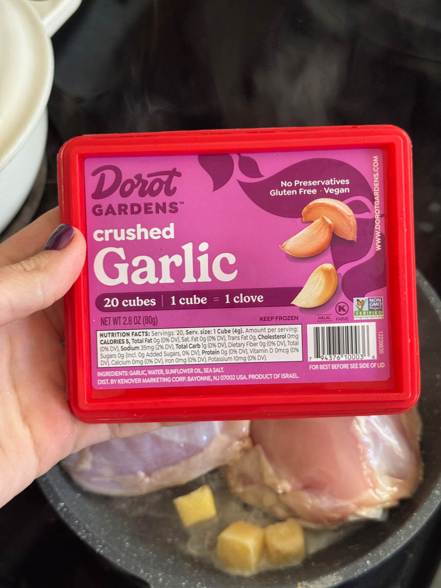 crushed garlic in package