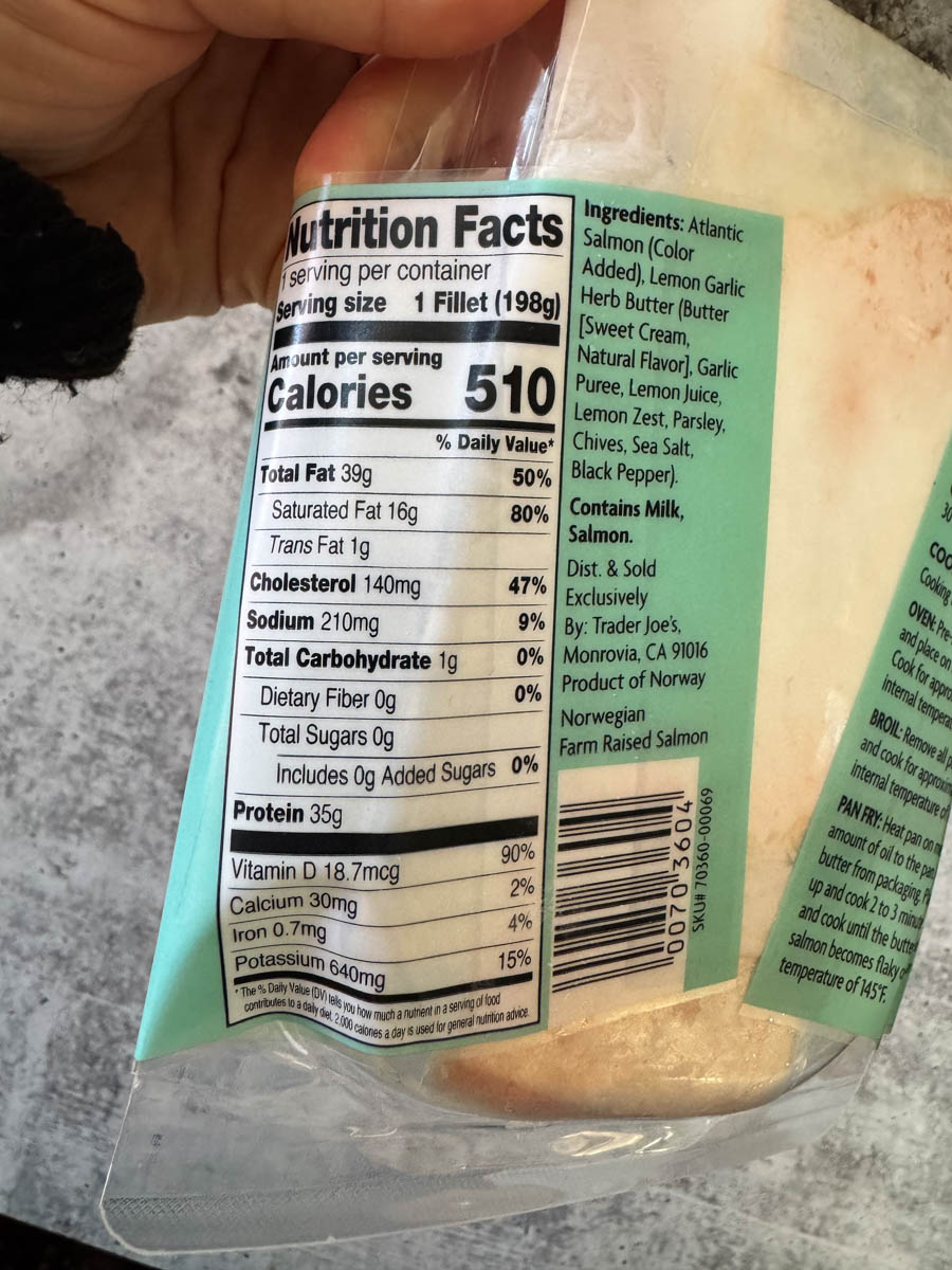 nutrition facts
