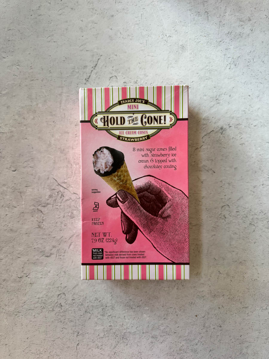 mini hold the cone strawberry