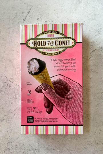 trader joe's mini hold the cone ice cream cones box