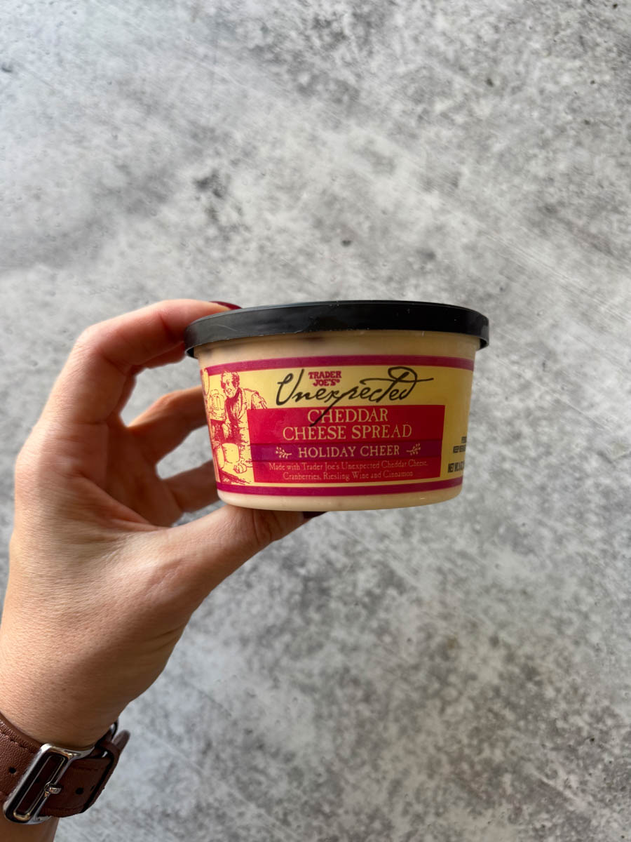 trader joe's unexpected cheddar cheese spread