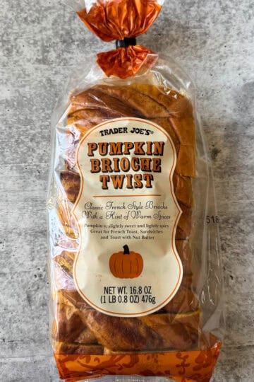 pumpkin brioche twist from trader joe's