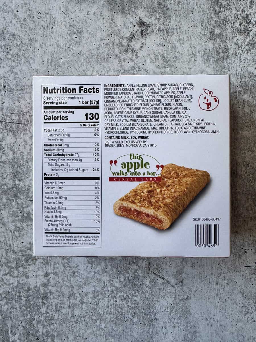 nutrition facts