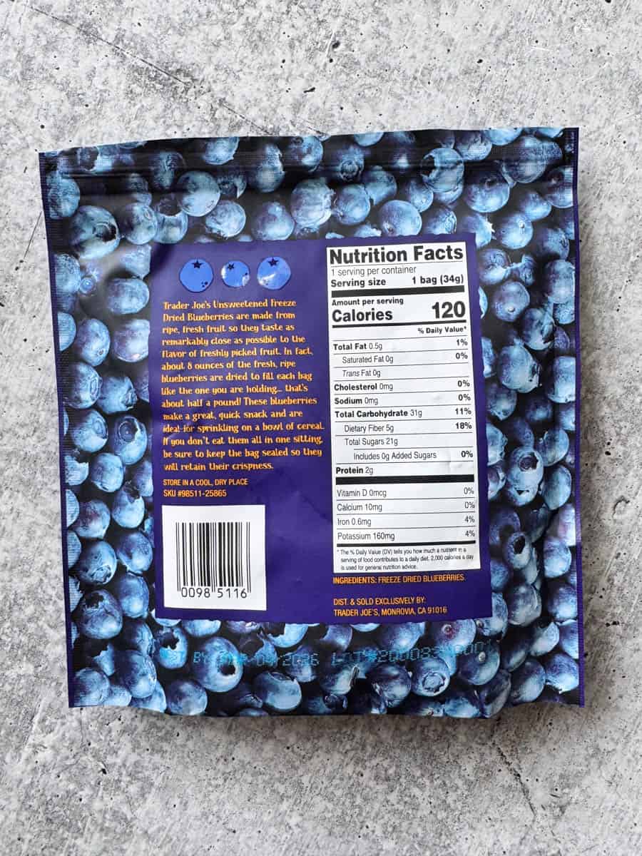 nutrition facts