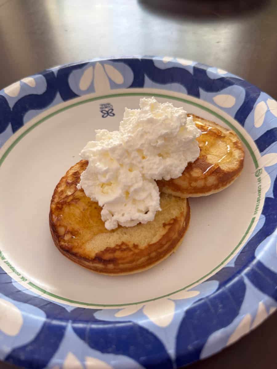 pancakes on the plate