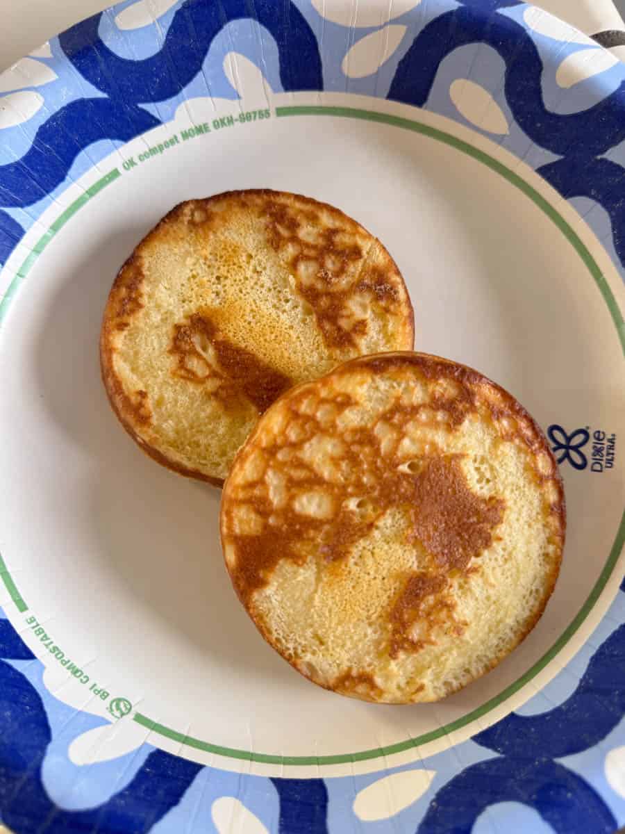 dutch griddle cakes on the plate