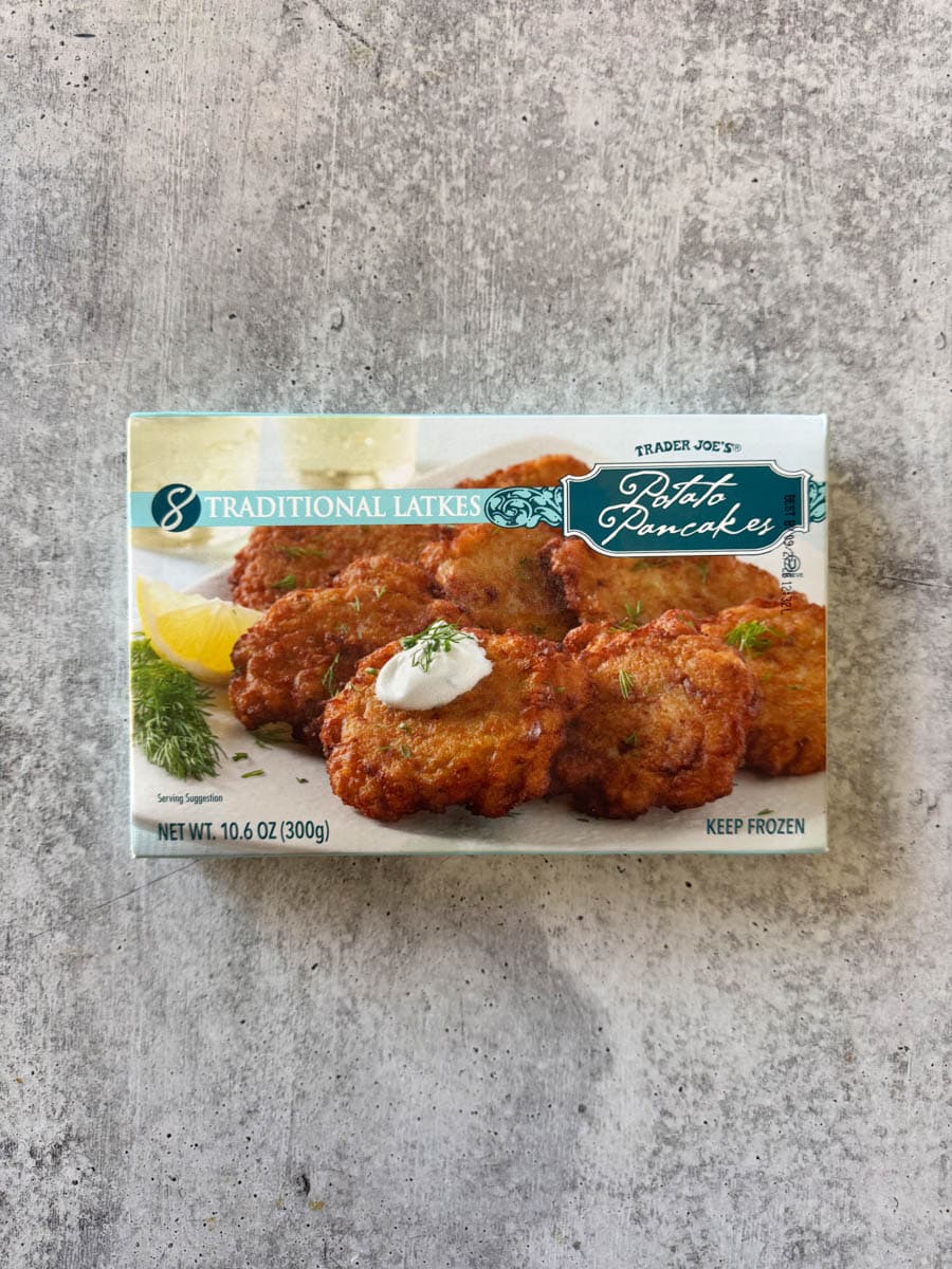 trader joe's latkes box