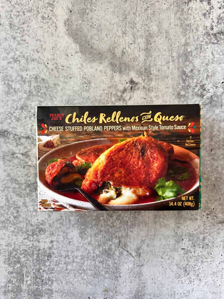trader joe's chiles relenos con queso box