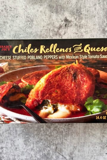 trader joe's chiles relenos con queso box