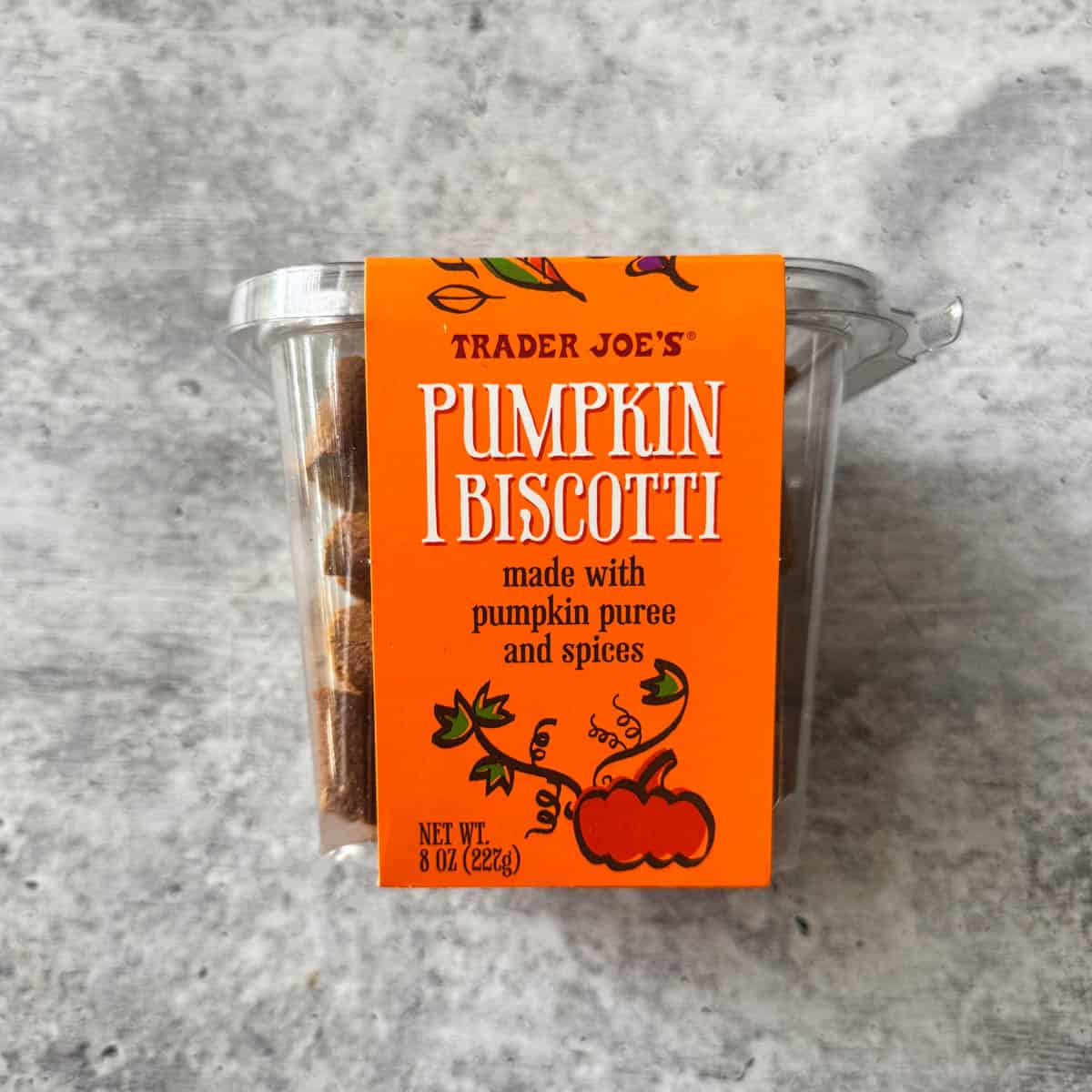 pumpkin biscotti from trader joe's