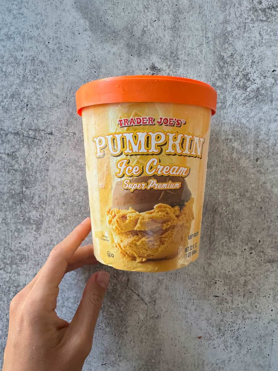 trader joe's pumpkin ice cream
