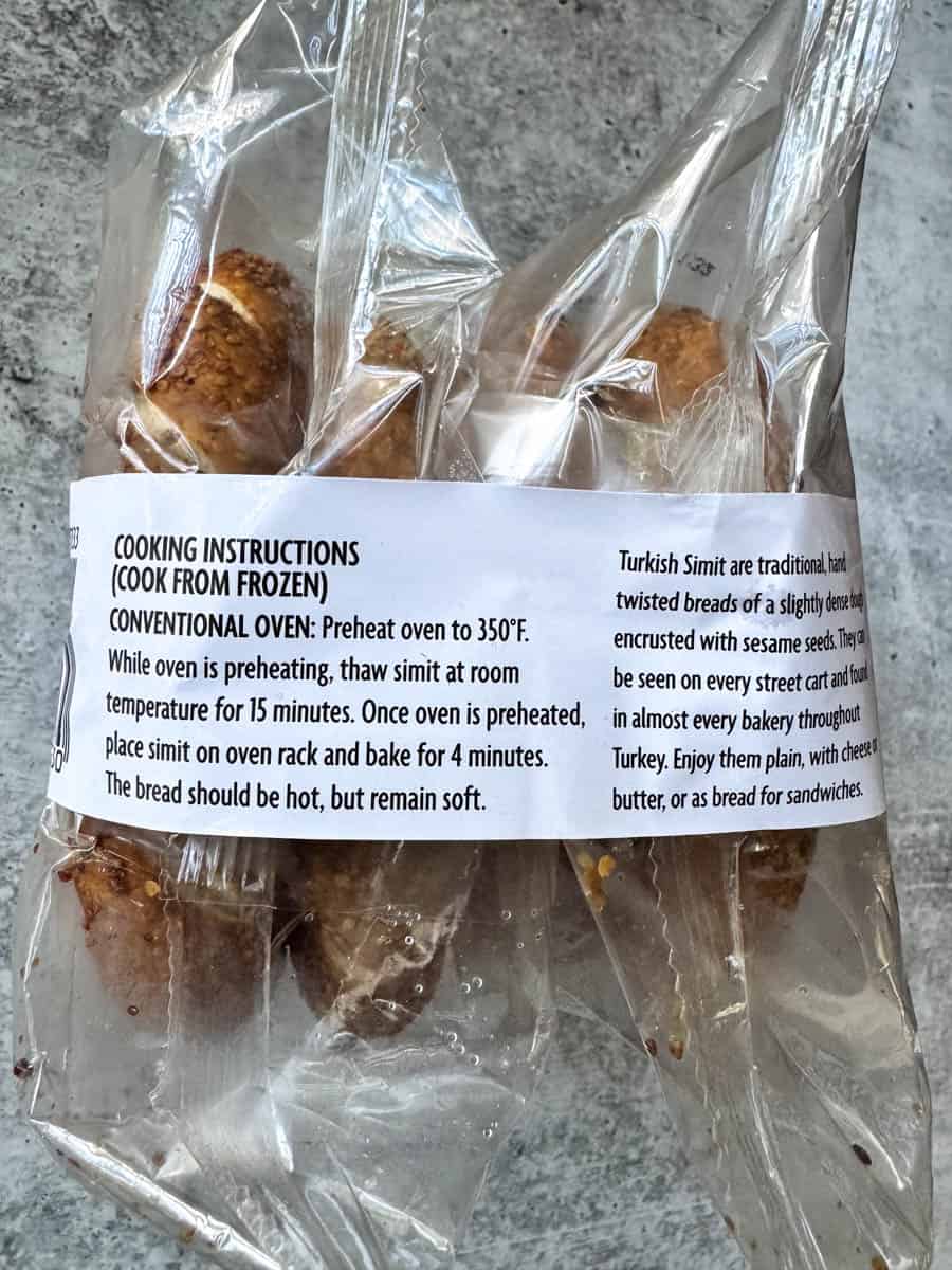 cooking instructions for simit