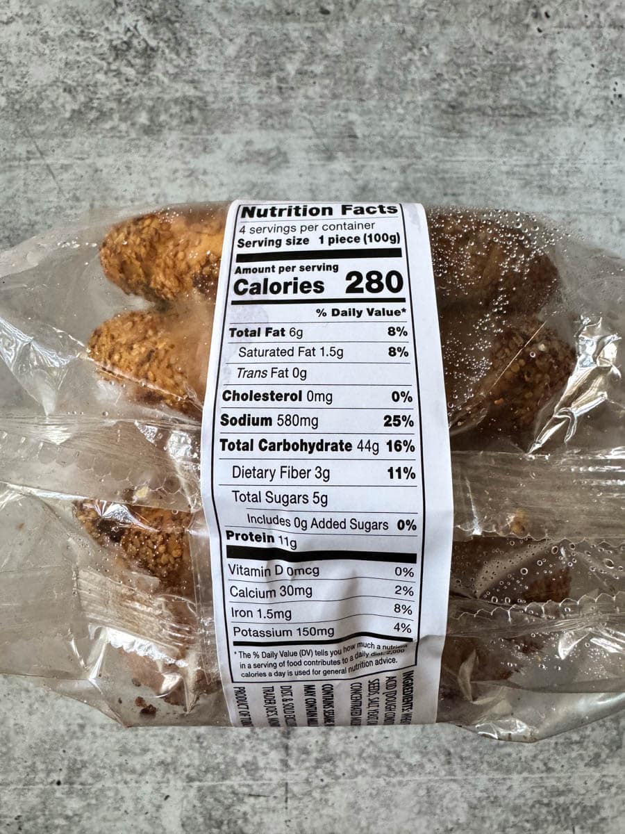 nutrition facts