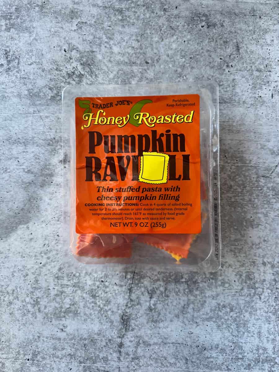 Trader joe's honey roasted pumpkin ravioli