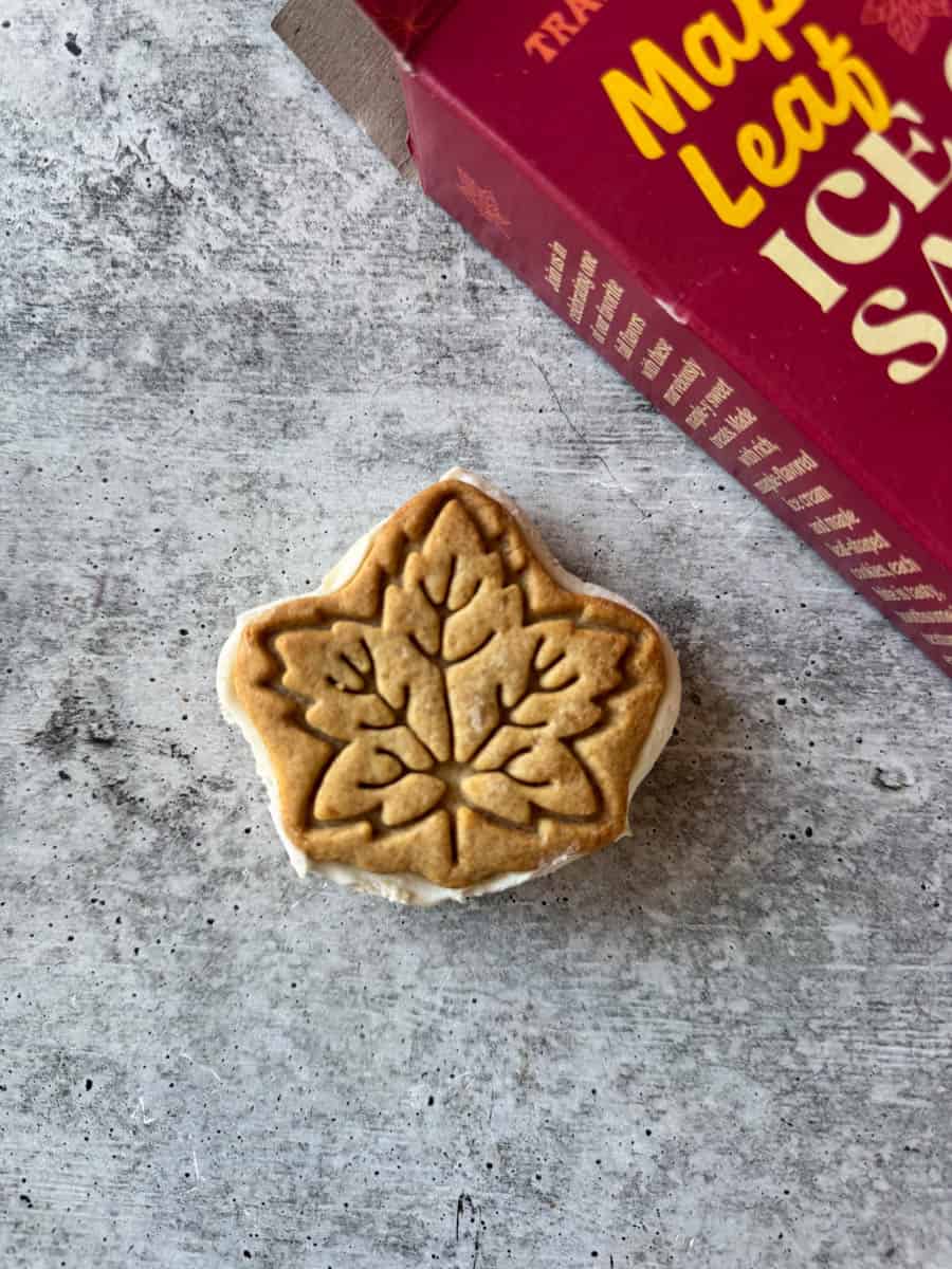 maple leaf ice cream from trader joe's