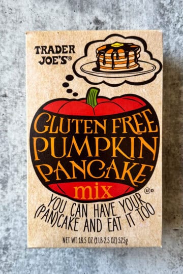 trader joe's gluten free pumpkin pancake mix in the box