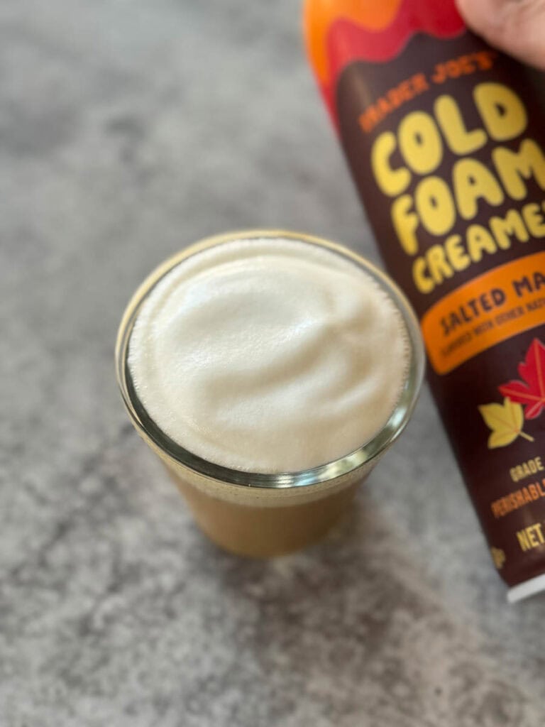 Trader Joe’s Salted Maple Cold Foam Creamer - Trader Eats