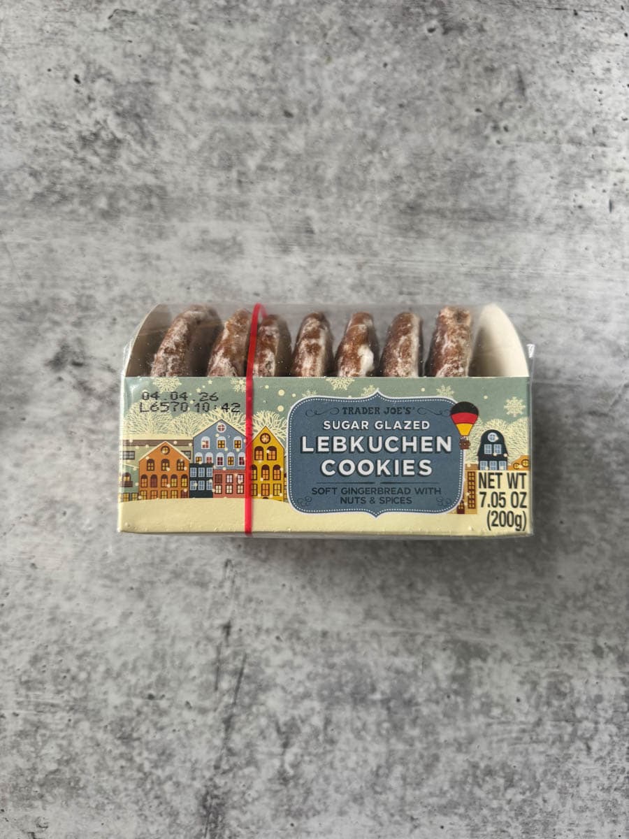 trader joe's sugar glazed lebkuchen cookies