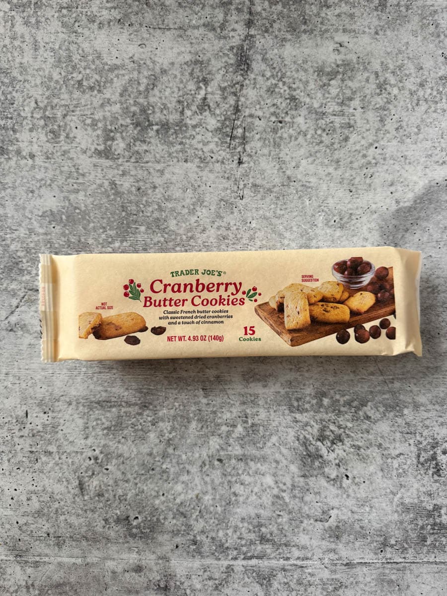 trader joe's cranberry butter cookies
