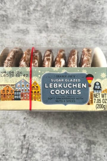trader joe's sugar glazed lebkuchen cookies package