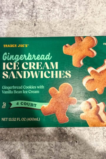 gingerbread ice cream sandwiches box