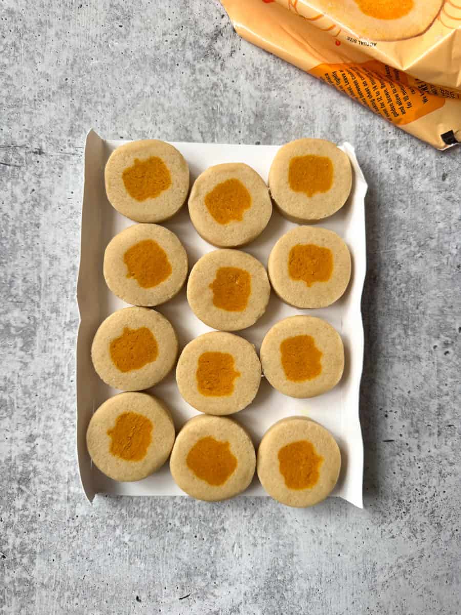 pumpkin cookie dough pieces