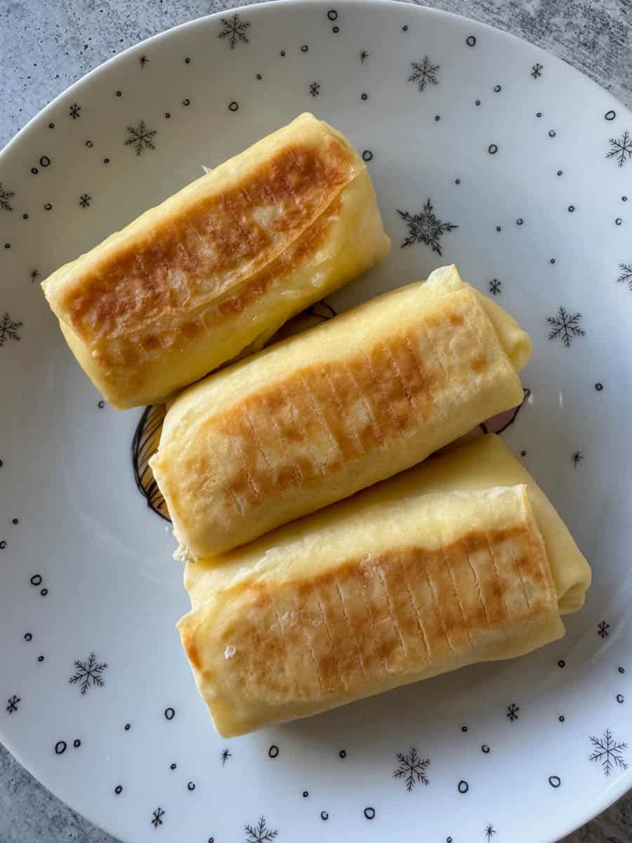 trader joe's cheese blitzes on the plate