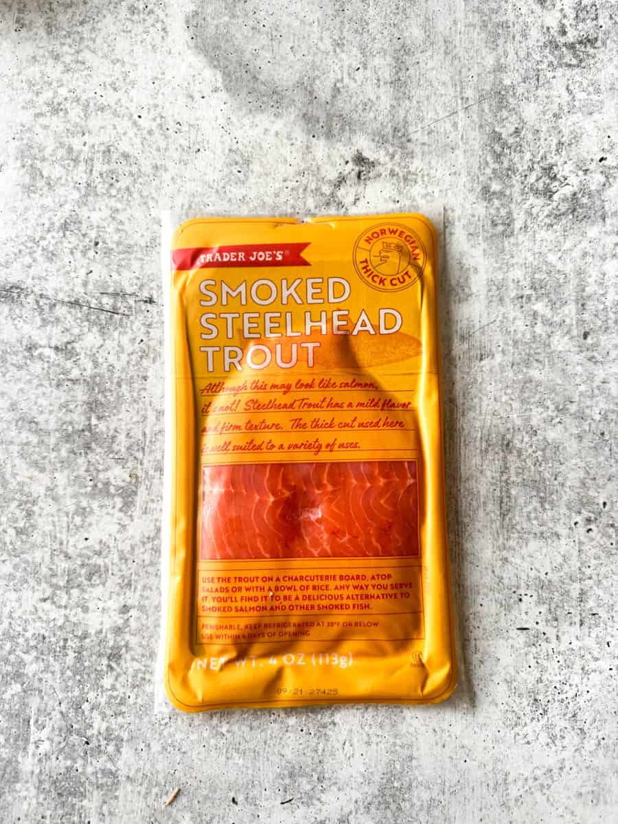 smoked steelhead trout from trader joe's