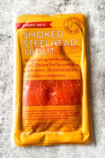 trader joe's smoked steelhead trout in the package
