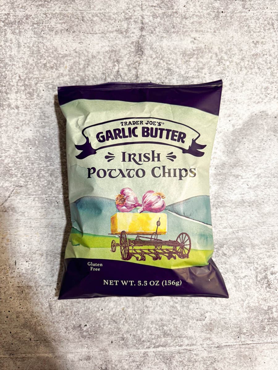 garlic butter Irish potato chips