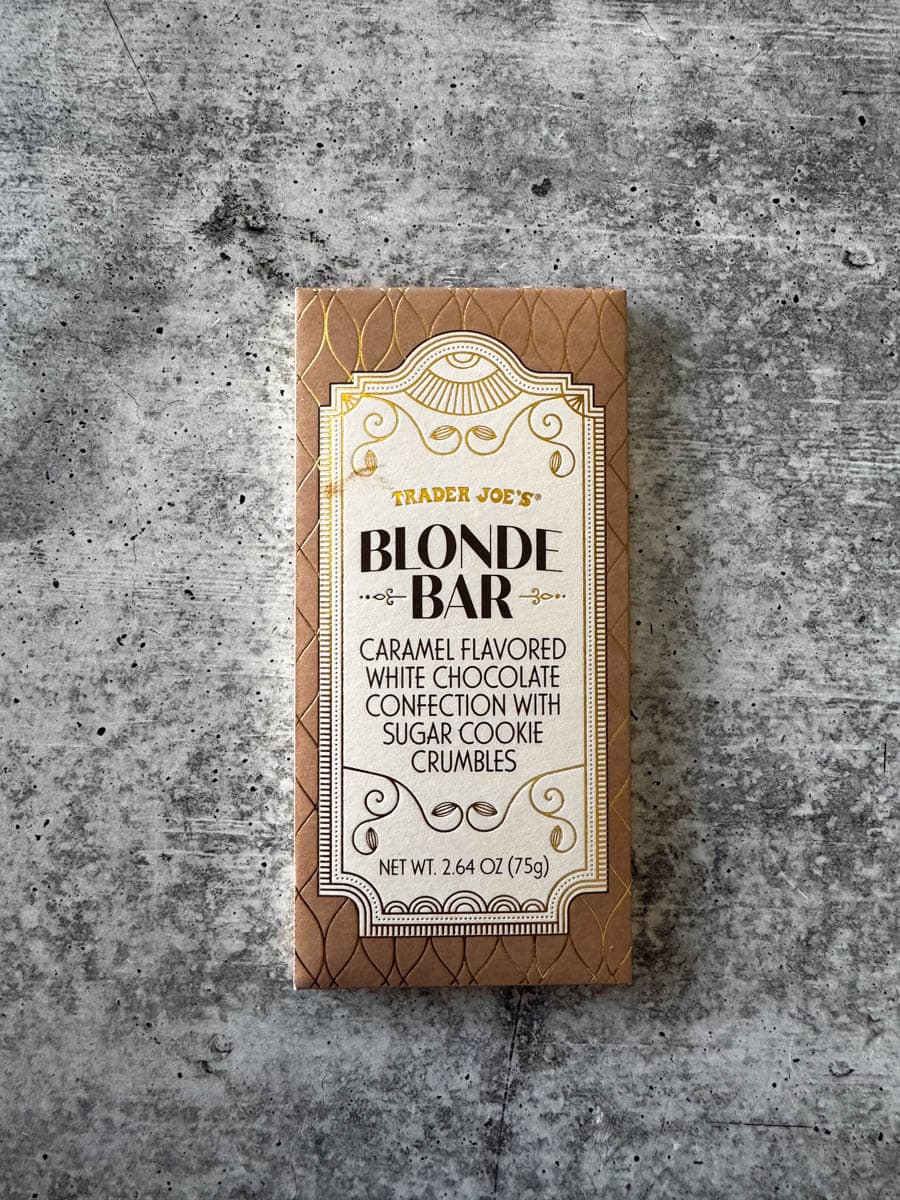 trader joe's blonde bar