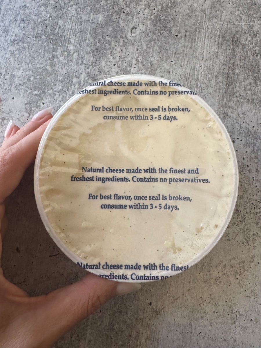 Natural cheese wheel made with the finest ingredients, no preservatives, ideal for cooking or snacki.